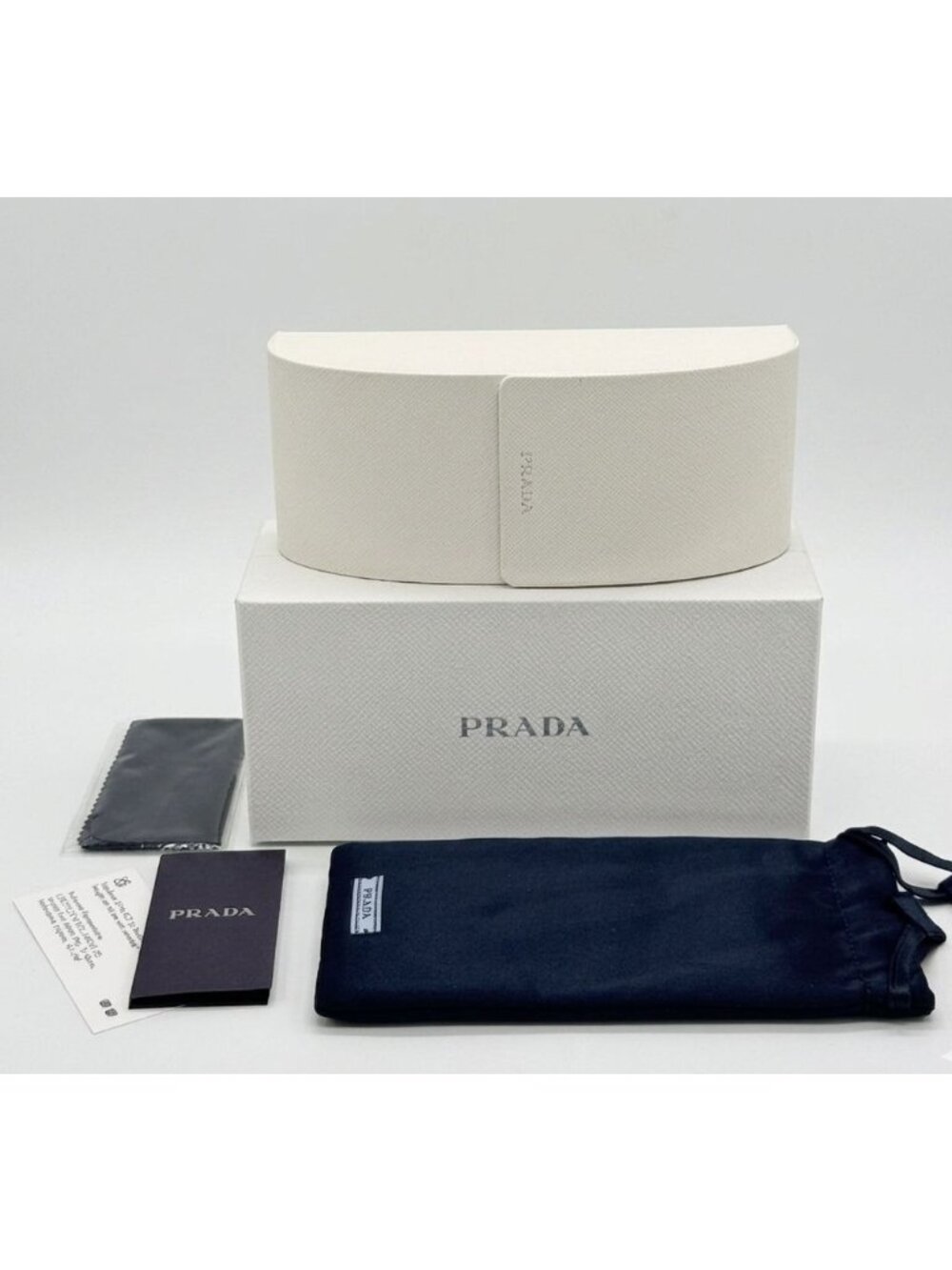 NEW PRADA SUNGLASSES, PRA19S 1BO40G BLACK/PURPLE UNISEX EYEWEAR PRADA PR A19S - Picture 4 of 4